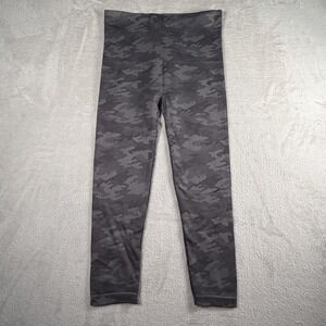 Spanx Leggings XL 14-16 Black /GrayCamoCropped Length 20099R
